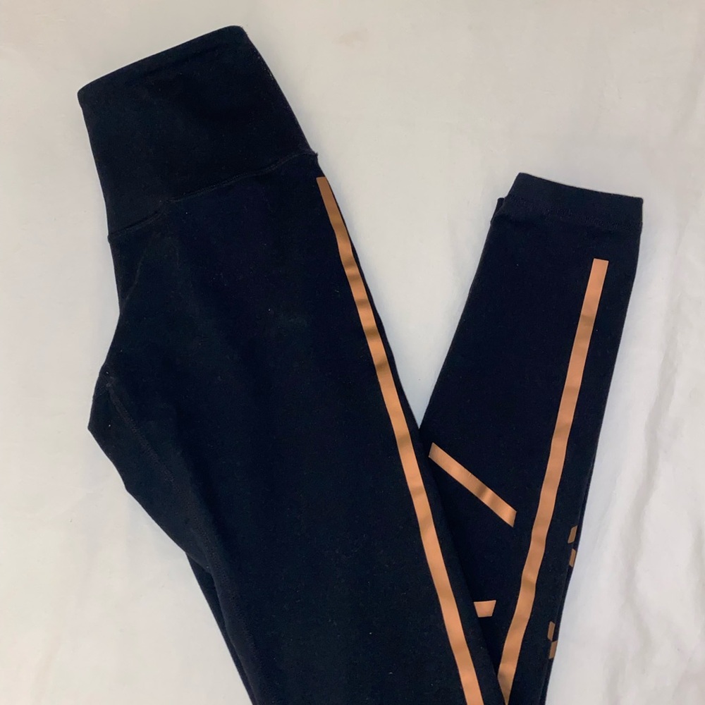 Zella Black and Gold Leggings